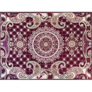 روفرشی 12 متری مخمل زرشکی کد 125