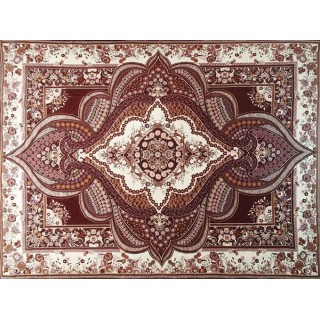 روفرشی مخمل طرح روجا-012 قهوه ای 9 متری