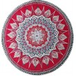 روفرشی گرد مخمل زرکدار کد 520