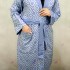 لباس حمام یزدی رنگ آبی