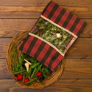 کیسه نگه داری میوه و سبزی طرح خرده نبات سایز30*25 کد 232