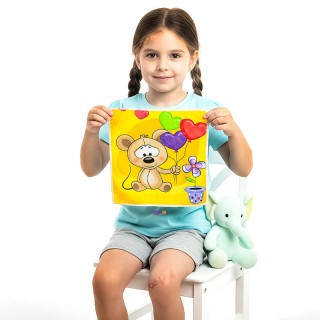 دستمال جیبی فانتزی طرح موشی جنس آکریلیک 20*20