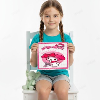 دستمال جیبی فانتزی طرح ملودی جنس آکریلیک 20*20