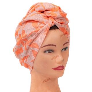 کلاه حمام زنانه ویسکوز نارنجی آسایش