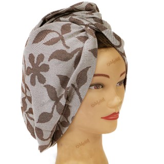 کلاه حمام ویسکوز قهوه‌ای آسایش