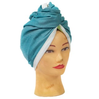 کلاه حمام دکمه‌دار مناسب موهای بلند – رنگ کله‌غازی