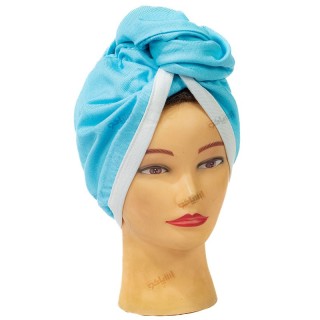 کلاه حمام دکمه‌دار مناسب موهای بلند – رنگ فیروزه‌ای