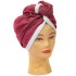 کلاه حمام دکمه‌دار مناسب موهای بلند – رنگ زرشکی