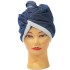 کلاه حمام هندی دکمه‌دار سرمه‌ای ویسکوز مارال