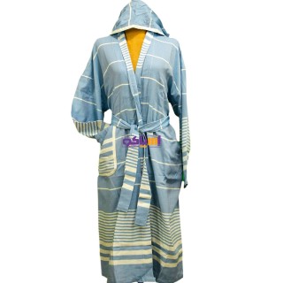 حوله تن پوش نخی رنگ فیروزه ای رامش سایز اسمال کد 388