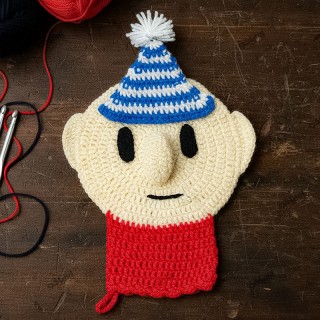 لیف حمام بافتنی قرمز کاموایی مدل پت 