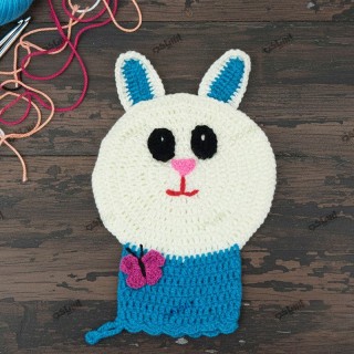 لیف حمام آبی طرح خرگوش نرم صنایع نساجی یزد