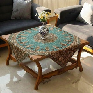 بقچه ترمه شاه‌پسند سبز یشمی برند گوهر یزد