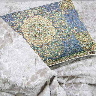 روبالشتی طرح افشار فیلی ترمه پورهادی خرید روبالشتی ترمه