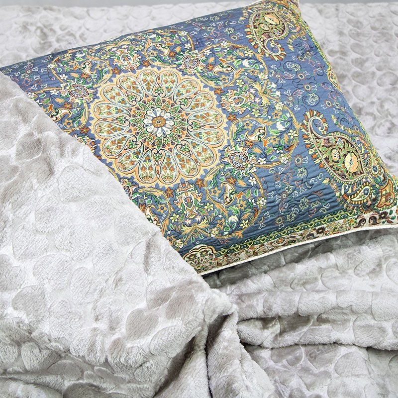 روبالشتی طرح افشار فیلی ترمه پورهادی خرید روبالشتی ترمه