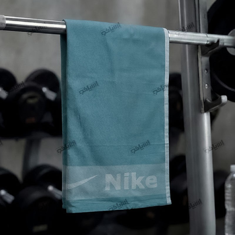 حوله باشگاهی اسپرت سبز کله‌غازی ویسکوز آسایش طرح نایک – 70*150 – کد 2440