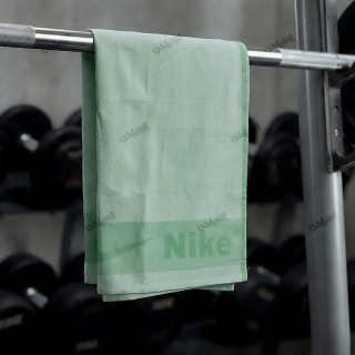 حوله ورزشی طرح دار سبز آسایش مدل نایک کد 2437