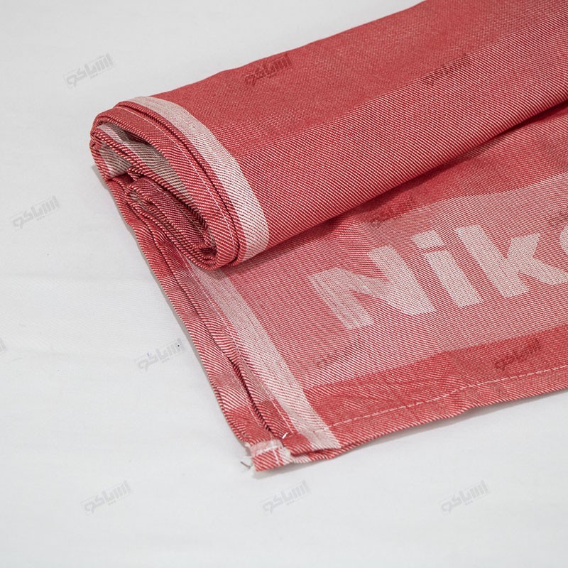 حوله ورزشی قرمز ویسکوز طرح نایک کد 2439