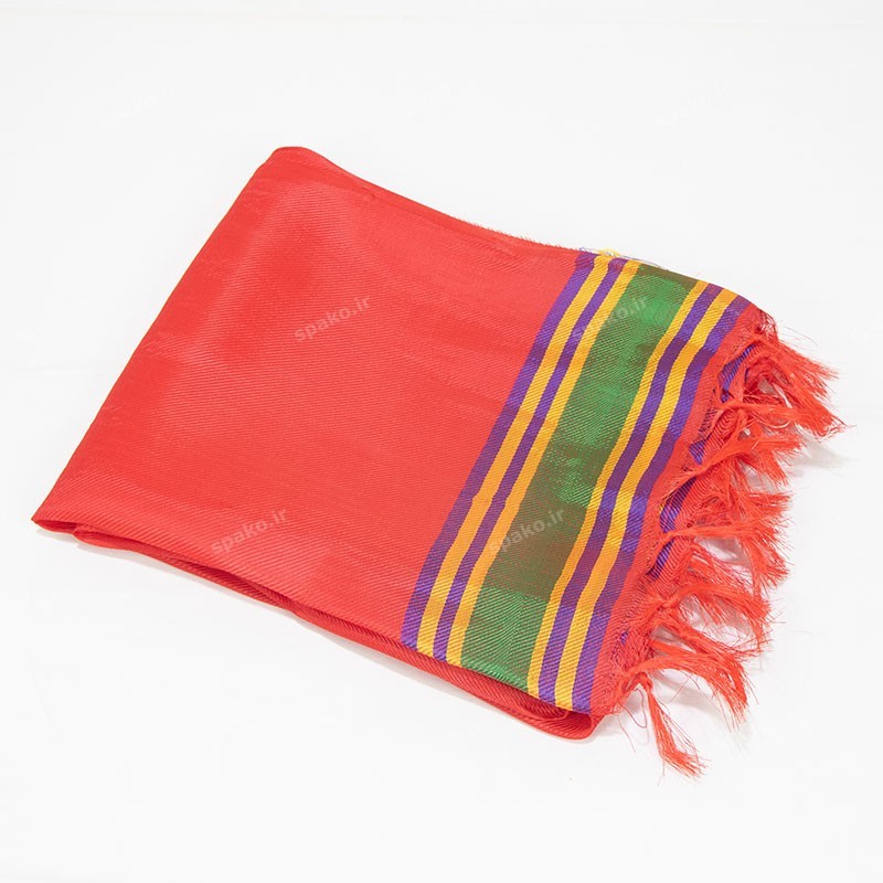 دستمال یزدی بزرگ قرمز اسپاکو سایز 120