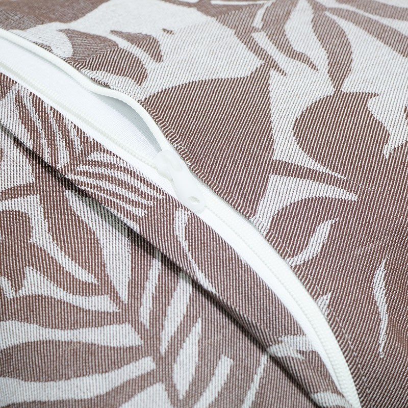 مدل روبالشتی عروس جدید قهوه ای برند آسایش با بافت ژاکارد