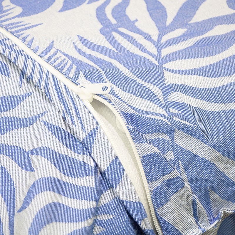 روبالشتی شیک و جدید آبی برند آسایش با بافت متراکم ژاکارد