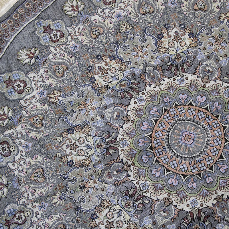 خرید روفرشی گرد خاکستری