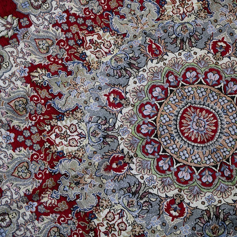  روفرشی گرد قرمز در آشپزخانه