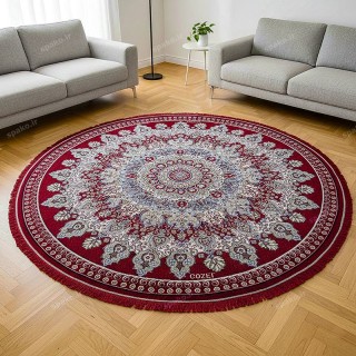  روفرشی گرد قرمز در آشپزخانه