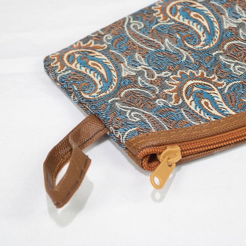 بررسی قیمت و خرید کیف آرایشی ترمه آبی برای نظم دهی به لوازم شخصی