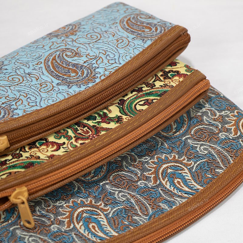 بررسی قیمت و خرید کیف آرایشی ترمه آبی برای نظم دهی به لوازم شخصی