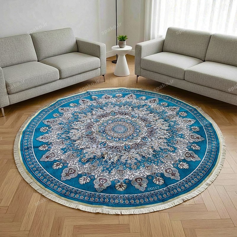 روفرشی گرد فیروزه ای