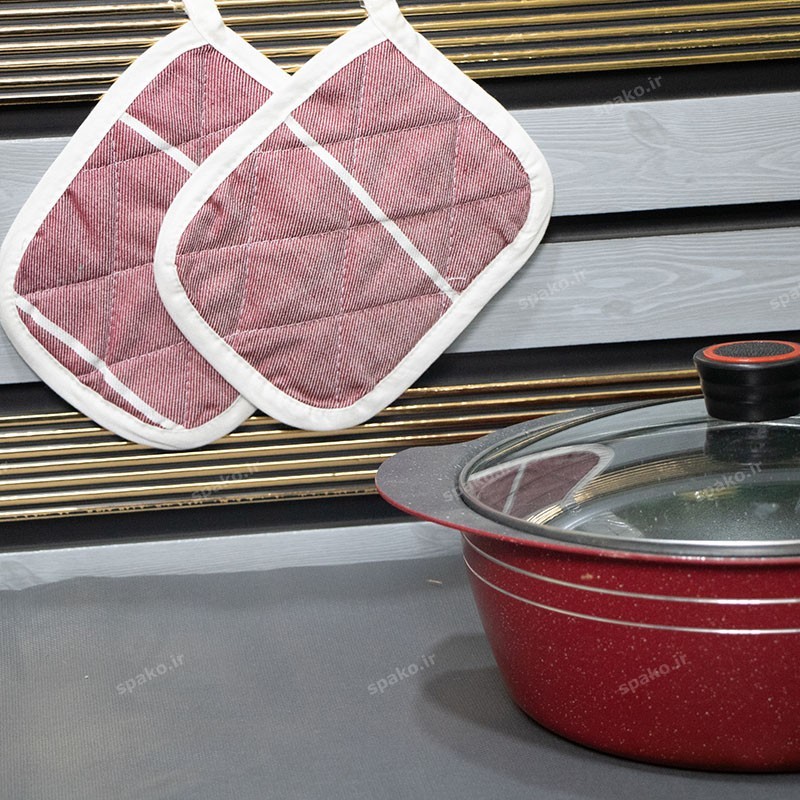 خرید دستگیره نخی زرشکی رامش | کیفیت تضمینی دوخت