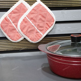 خرید دستگیره قابلمه قرمز رامش | بافت نخی