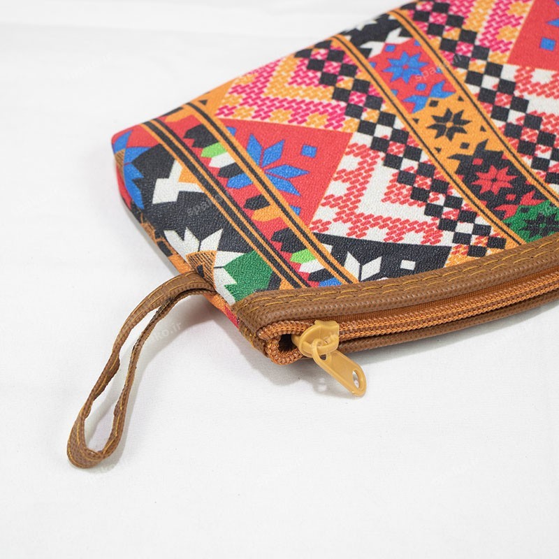 خرید کیف لوازم آرایش چاپی اسپاکو | کیف نظم‌دهنده پارچه‌ای