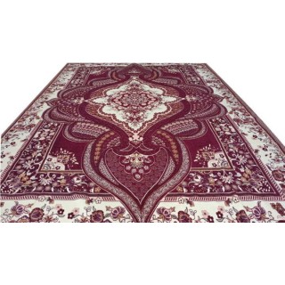 روفرشی مخمل طرح روجا-012 زرشکی